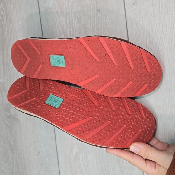 Ariat Womens Aztec Loafer Leather Slip on shoes sz 9B - Picture 9 of 11